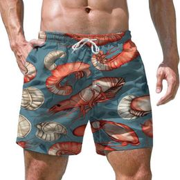 Shorts pour hommes Summer High-Quality Shorts de surface de surface de plage lâche décontracté shorts de séchage rapide pour hommes Creac 3D Shorts imprimés 240419 240419