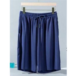 Pantalones cortos para hombres Verano Seda de hielo Pantalones de cinco puntos Sección delgada Desgaste Deportes sueltos Casual Playa Home255K