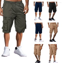 Shorts pour hommes combinaison d'été pour hommes travail en vrac Sports de plein air militaire multi-poches pantalons chauds vêtements de rue