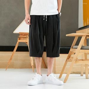 Shorts pour hommes été Long Plus grande taille mode Bermuda décontracté pour homme Streetwear cordon surdimensionné Cargo