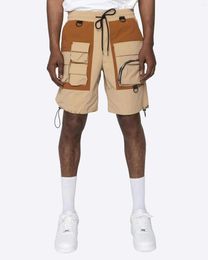 Shorts d'été pour hommes High Street Personality Design Loose Multi Pocket Bound Foot Cargo