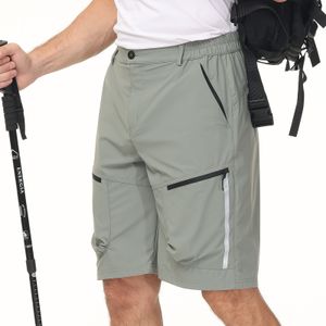 Shorts pour hommes Short cargo pour hommes d'été short tactique imperméable bretelles élastiques séchage rapide décontracté camping pêche UPF50 poches multiples 230412