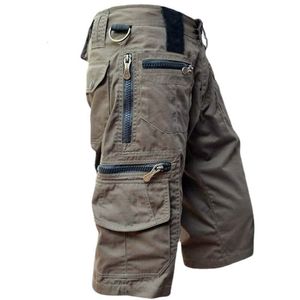 Heren shorts Summer Heren Militaire vrachtbroeken Army Army Tactical Joggers Shorts Men Cotton Loose Work Casual Short Pants Plus Size 5xl 230511