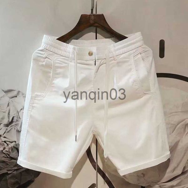 Shorts pour hommes été hommes Streetwear Shorts mode coréenne blanc solide pantalons courts Harajuku vêtements pour hommes ventes chaudes pantalons de survêtement décontractés 2023 J230608