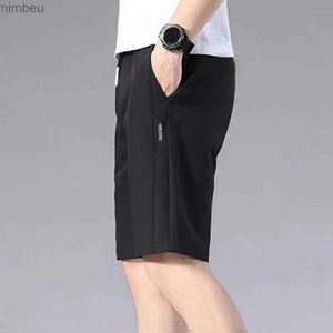 Shorts pour hommes Été hommes Shorts décontracté és solides Shorts de Sport droit Type ample taille élastique Drstring Shorts décontractés pantalons de Jogging 2022 240227