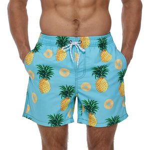 Heren shorts Summer Mens Shorts Polyester Fabric 3D Gedrukte Hawaii Drawing String Shorts Beach Vacation Casual Shorts For Men Cool Clothing T240505