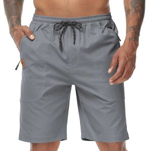 Shorts masculins Summer Mens Shorts solides à cordon décontracté shorts de jogging pantalon athlétique léger de haute qualité