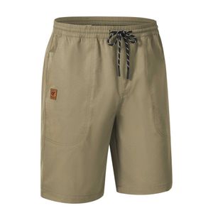 Short masculin Summer Mens Shorts solides légers respirant des pantalons de sport de séchage rapide 5 poches de haute qualité de taille élastique shorts J240407 J240407