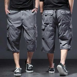 Shorts masculins Military Military Longuers Shorts Men de marchandises Hommes Coton Coton Multi Pocke Hot culotte tactique Pantalon Capri Pantal