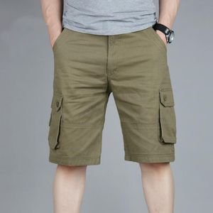 Shorts masculins Summer Multi-poche Casual Shorts Men's Min's Thin Pants Military Cargo Shorts Tactical Shorts Men Coton Loose Travail Casual Short Pant 230426