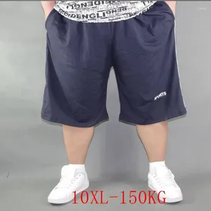 Shorts pour hommes été grande taille décontracté 10XL 9XL 8XL mode ample mince droit Stretch coton