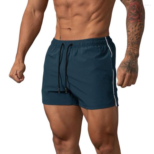 Shorts pour hommes été séchage rapide hommes musculation Sport Bermuda Gym Fitness course entraînement bas mâle décontracté plage maillot de bain