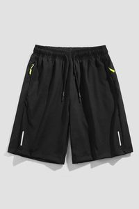 Heren shorts Summer Slim Fit heren shorts reflecteren verticale strepen ijs snel drogen stretch casual broek J240426