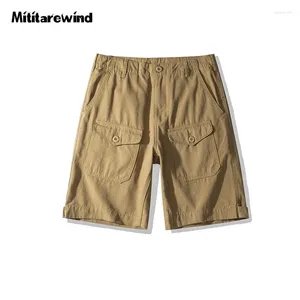 Shorts pour hommes Summer Toile douce Cargo Hommes extérieur décontracté de la longueur de genou et pantalon court