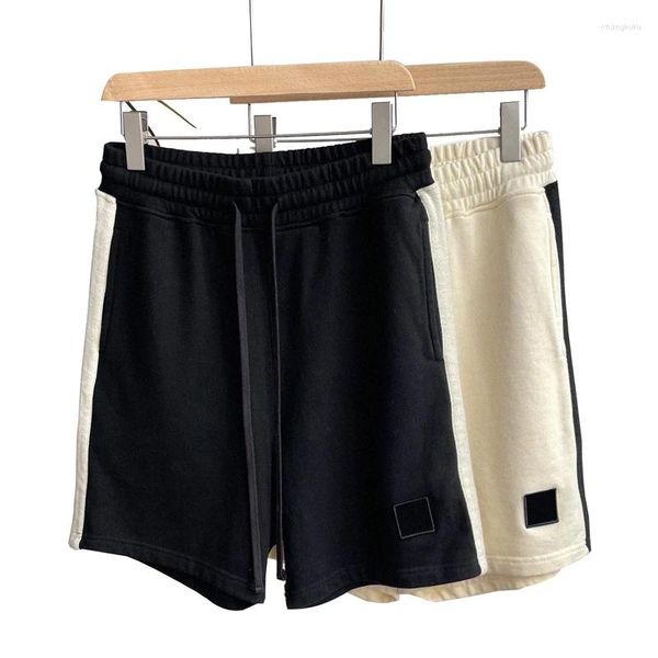 Shorts pour hommes été Terry cousu 380g coton décontracté lâche pantalon de jogging en plein air 2023