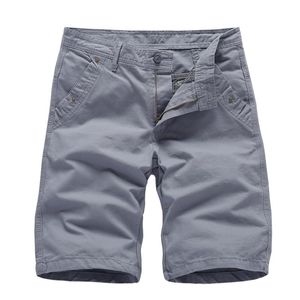 Pantalones cortos de verano para hombre, monos de color caqui, verde militar, informales, a la moda, con bolsillo recto, pantalones hasta la rodilla, 2023 34 36 38 para hombre