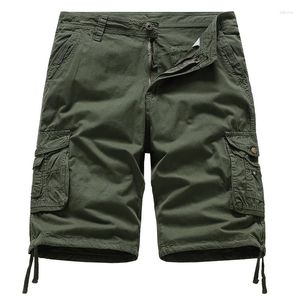 Shorts pour hommes, vêtements de travail d'été, Capris en coton, multi-poches, pantalons décontractés de sport en plein air, vente en gros pour