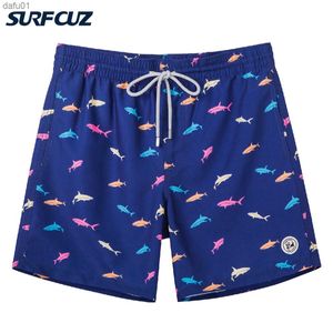 Shorts pour hommes SURFCUZ Shorts de bain pour hommes avec doublure en filet Shorts de plage à séchage rapide pour hommes Maillots de bain Maillots de bain Maillots de bain pour hommes L230520