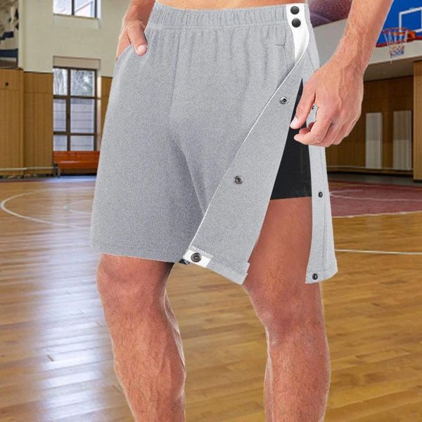 Pantalon de survêtement des shorts pour hommes pour les hommes de basket-ball sportif récréatif après une récupération de poche entièrement ouverte