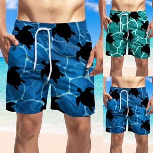 Heren shorts zwempak heren MENS Med Heren Summer Gedrukt strand Korte Casual losse mode Tether Pocket Board Soft Cool Shortmen's