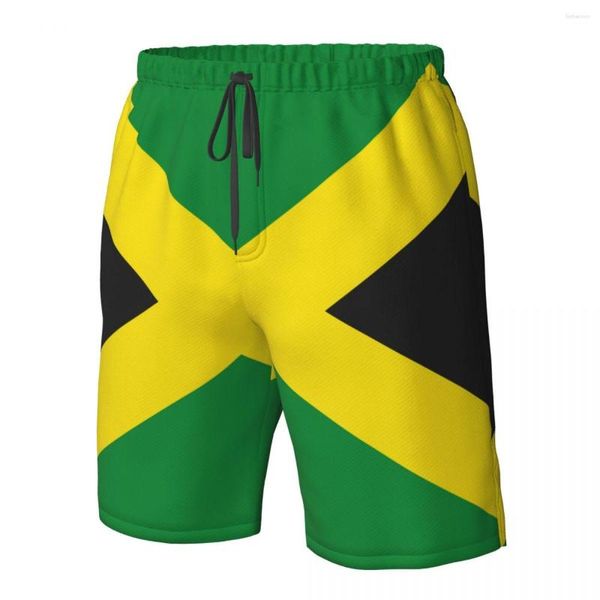 Pantalones cortos para hombres Swim Summer Swimwear Man Natwimming Trunks Beach Tablero de surf de la playa Pantalones de ropa masculina Bandera de Jamaica