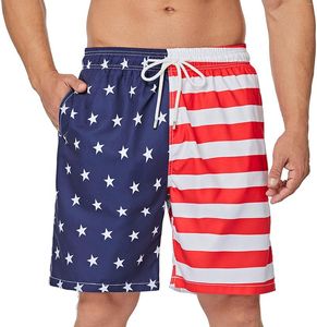 Shorts pour hommes maillots de bain drapeau américain 3d planche de surf court enfant plage hommes troncs Masculina maillot de bain sport pantalon slips garçon