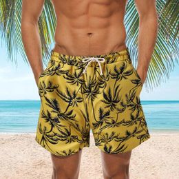 Pantalones cortos para hombre, traje de baño con diseño de árbol de coco en 3d, tabla de surf corta, bañadores masculinos de playa hawaiana, traje de baño masculino, pantalones deportivos, calzoncillos