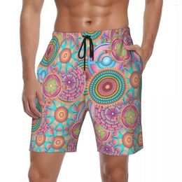 Shorts pour hommes maillots de bain Mandala Board été abstrait imprimé Floral classique plage pantalons courts hommes en cours d'exécution troncs confortables