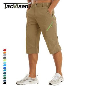 Pantalones cortos para hombre TACVASEN por debajo de la rodilla Pantalones cortos impermeables de verano para hombre Secado rápido 34 Pantalones Senderismo Caminar Deportes Pantalones cortos de nylon al aire libre 230322