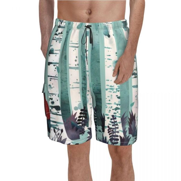 Herenshorts The Birches Board Animal Polyester Zwembroek Badpatroon Heren ZwembroekHeren HerenHeren