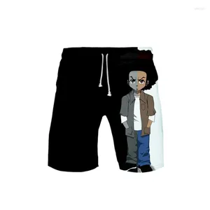 Herenshorts The Boondocks Print Nieuwigheid Hoge kwaliteit Heren Comfortabele streetwear casual broek