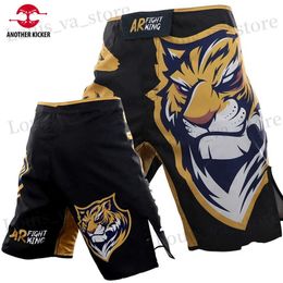 Shorts para hombres Tiger Muay Thai Mezclado Martial Training Boxing Shorts Beach Jiu-Jitsu Running Sanda Kickboxing Pants Men MMA Trunks T240419