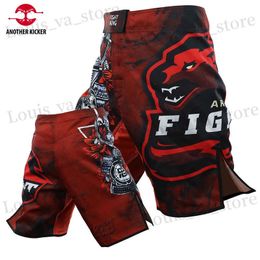 Heren shorts Tiger Muay Thai Shorts Men Mixed Martial Arts Jiu-Jitsu MMA Boxing Shorts Sanda Fierce Fight Kickboxing Pants BJJ Trunks T240419