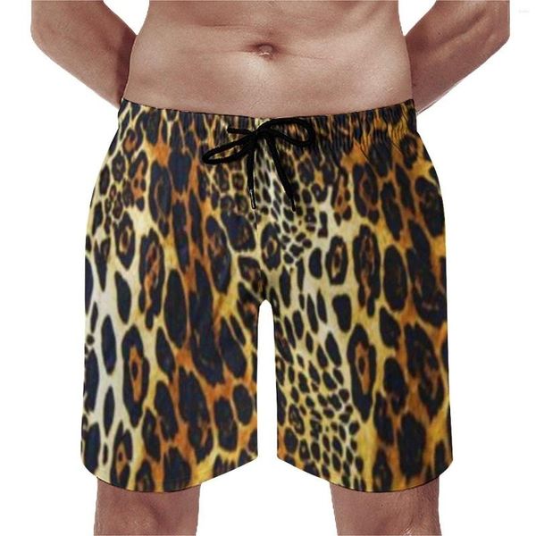 Shorts pour hommes Tiger Print Board Peau d'animal sauvage Casual Beach Man Modèle Running Fast Dry Trunks Idée cadeau