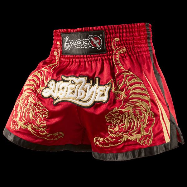 Shorts pour hommes tigre rouge MMA shorts de combat sport fitness entraînement Muay Thai shorts costume de boxe costume Sanda 230317