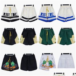 Shorts pour hommes Top Artisanat Hommes Summer Street Fashion Designer Sports Loose Mesh Tissu Ventiler Pantalon de plage 1-1 Drop Delivery App Dh1Cz