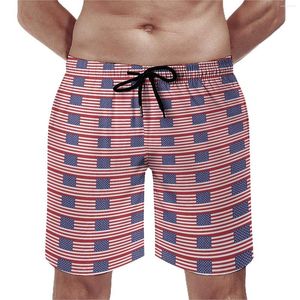 Herenshorts USA vlag printplaat Verenigde Staten van Amerika Retro strand korte broek sport fitness sneldrogende zwembroek verjaardagscadeau