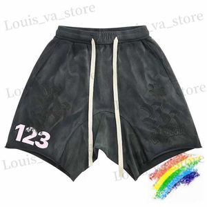Shorts pour hommes Patchwork vintage RRR123 24SS Shorts hommes femmes meilleures qualité sanskrit lavé rrr-123 shorts à cordon T240419