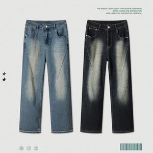 Herenshorts Waterwashing damage cut micro la jeans vloerbroek 230719