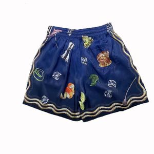 Shorts pour hommes Whisky CASABLANCA Shorts en soie Hommes Femmes Shorts de plage à cordon de haute qualité Culottes 230701