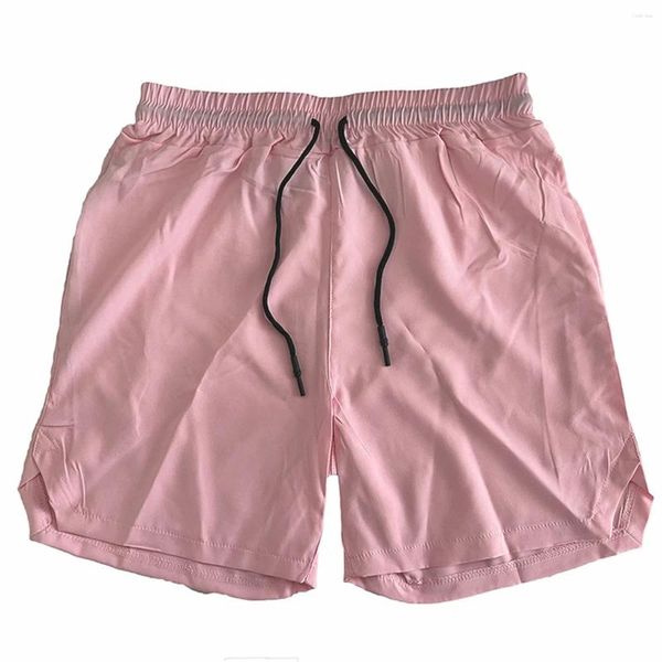 Shorts pour hommes en gros 7 '' pouces Spandex entraînement élasthanne taille Fitness hommes Gym avec poche