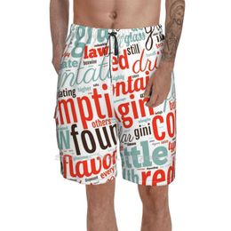 Short Homme Vin - Composition Typographique Hd 3 Respirant Personnalité Vacances Plage Letsgroovebaby Lets Baby Vin RougeHomme HommeHomme Homme