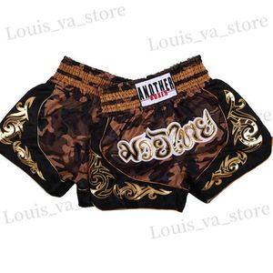 Heren shorts vrouw man vecht training bokser broek los muay thai shorts voor volwassen kinderen boksapparatuur ventilatie mma training broek T240419