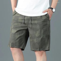 Short de travail pour hommes, vêtements d'été, fin, respirant, coupe ample, surdimensionné, pantalon de plage en pur coton, tendance et à la mode