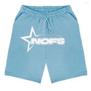 Heren shorts Y2K NOFS Letter Afdrukken Korte broek Casual bord mode streetwear strand mannelijke sportkleding broek oversized