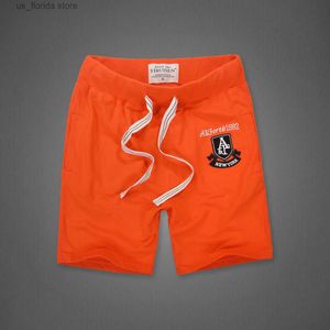 Yiruisen-short d'été en coton lavé à l'eau pour hommes, short de sport ample, avec cordon de serrage, décontracté, Y240319, 5/4