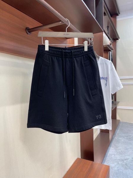 Pantalones cortos para hombres Yohji Y3 Pantalones cortos Yamamoto Fashoin Marca 24SS Estilo de verano Ropa deportiva High Street Loose Straight Men