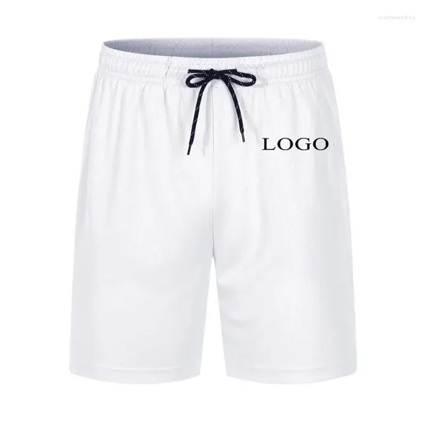 Shorts pour hommes Votre propre logo de marque de conception / image personnalisée personnalisée partout hommes femmes bricolage pantalons de sport tricotés mode