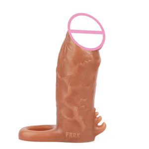 Ensemble de dents de loup en silicone pour hommes, ensemble de pénis simulé allongé et agrandi, ensemble de pénis épaissi, produits sexuels