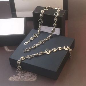 Zilveren en gouden ketting voor heren met grote kettingontwerpster ketting g sieraden mode ketting cadeau